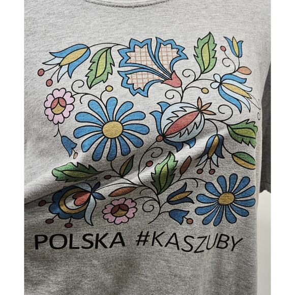 Folkstar 100% Folklor XLarge Floral Polska #Kaszuby Tshirt Folk Art Artsy - Picture 7 of 7